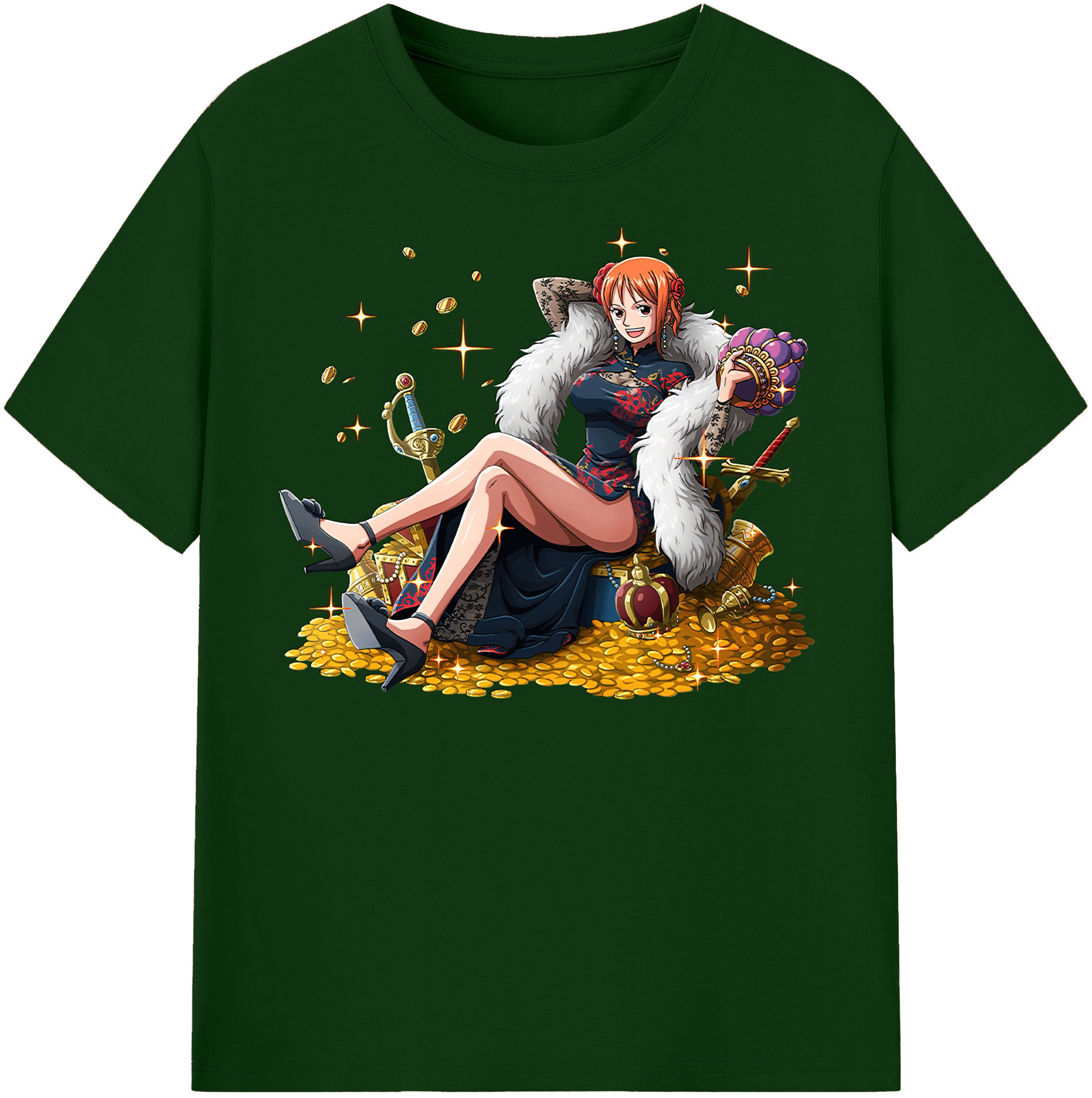 ワンピース ナミ ONE PIECE Nami 綿100％半袖Tシャツ（フロントプリント）